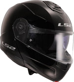 LS2, Casco de moto modular Strobe II negro brillante,
