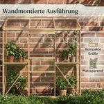 Invernadero Outsunny de policarbonato y aluminio con puerta corredera, ventanas de techo abatibles, invernadero para tomates, casa para plantas, para jardín, 192 x 68 x 196 cm, plateado