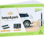 Valeo 632202 - Sistema de asistencia al aparcamiento - Kit Beep&Park: 8 sensores + 1 pantalla LCD - Instalación delantera y trasera