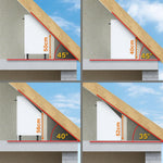 Vicco Dachschrägenschrank-Set Rion, Weiß Landhaus/Weiß, 5er Set, geeignet für die platzsparende Aufbewahrung unter Dachschrägen