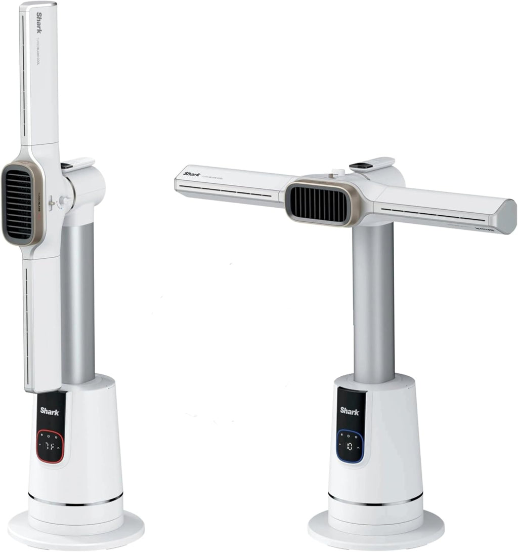 Shark TurboBlade Cool + Heat – Ventilador de torre sin aspas y calefactor 2 en 1 para uso interior personalizable durante todo el año, dormitorio, sala de estar y oficina | Enfriamiento potente + calentamiento rápido de habitaciones, blanco, TH205CO