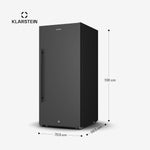Nevera para vinos Klarstein CellarMax de libre instalación - 155 botellas, 5-20 °C, control táctil, puerta de metal, estantes de madera, alarma, clase energética E, vinoteca grande