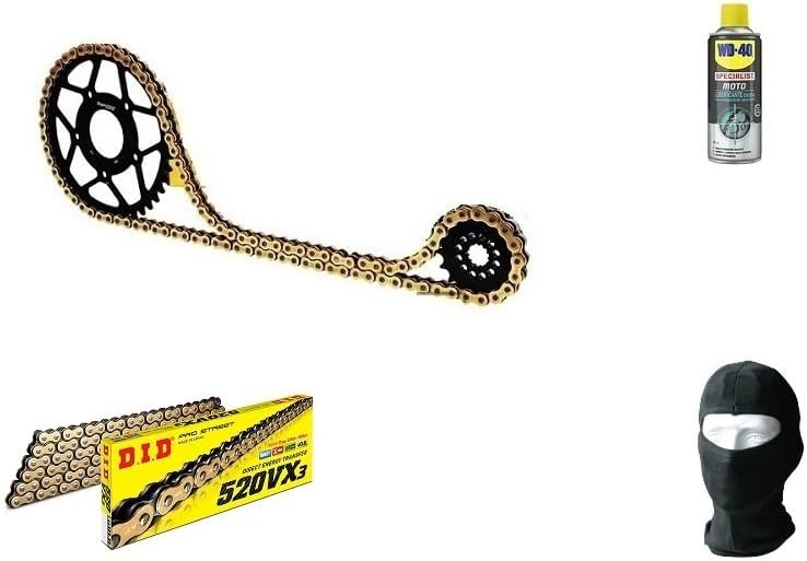 Compatible con Yamaha XT R 660 2008-08 KIT DE Transmisión para Cadena DE Moto DID 520VX3 LUN 110 ESLABONES, PIÑÓN de Acero P520-Z45, PIÑÓN P520-Z15 ESPECÍFICO PARA LA Moto