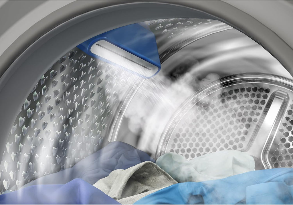 Secadora de ropa Beko 8kg, Stiftung Warentest BUENO (2,5), apta para alérgicos, secado higiénico, función de vapor SteamCure, 15 programas, Express, B3T42249S, blanco