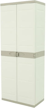 Armarios Plastiken Titanium, plástico, beige, 70x44x176 cm