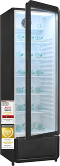 Exquisit Getränkekühlschrank 280 l mit Glastür - Gastro Kühlschrank