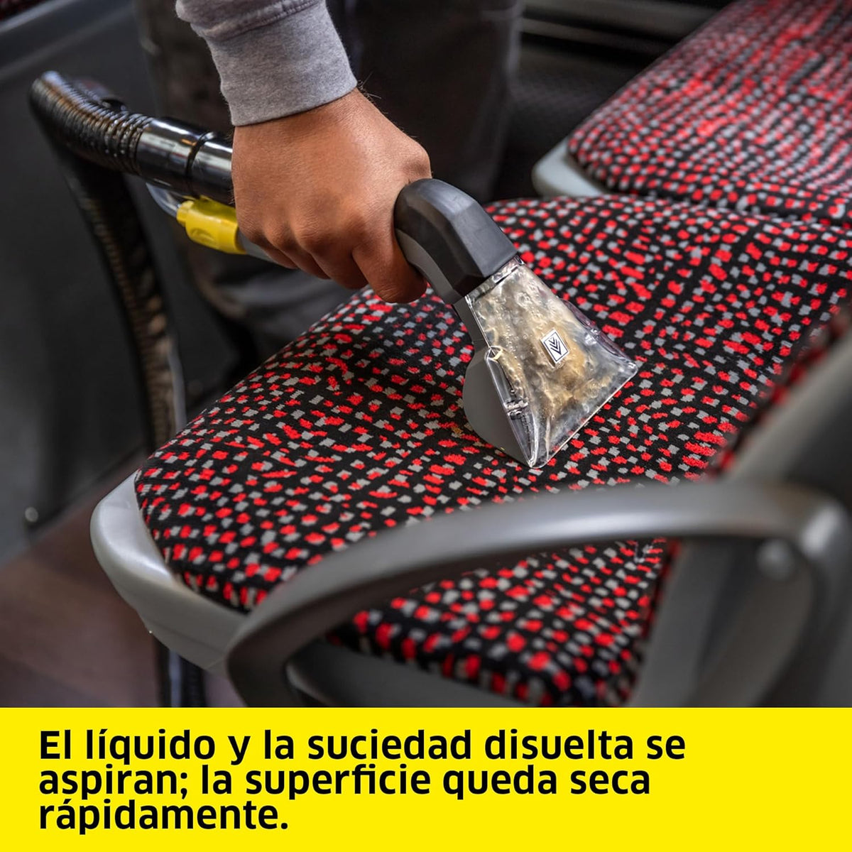 Kärcher Lava-aspiradora Puzzi 8/1, para tapicerías y superficies textiles, depósito: 8 l, caudal de pulverización: 1 l/min, rendimiento de superficie: 12-18 m²/h, peso: 8,6 kg, boquilla para tapicerías