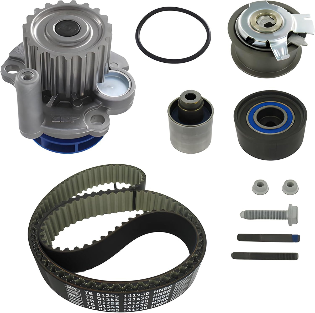 SKF Bomba de agua + kit de correa de distribución VKMC01255-1