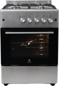 Cocina a gas Gasline SHGG6060FGIX de acero inoxidable de 60 cm con horno a gas, termostato y convección