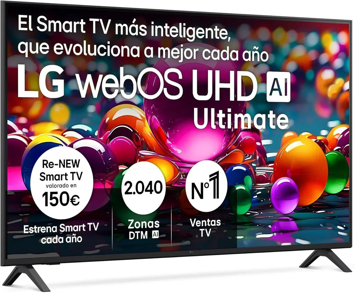 LG 43UA73006LA - TV 43", UHD 4K, WebOS 25, IA Ultimate, HDR10 Pro, Super Escalado, Dolby Digital Plus, Google Assistant, Negro