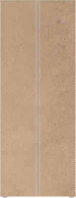 FORTE NET106 Armario 70, zapatero, armario ropero, trastero, armario de puertas batientes, 2 puertas con estantes, blanco con decoración en madera: roble Sonoma, 69 cm de ancho x 179 cm de alto x 35 cm de profundidad