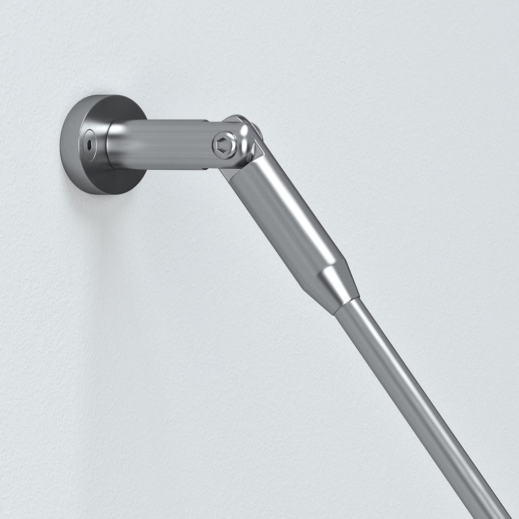 doporro Marquesina de cristal laminado de seguridad (VSG) con lámina SGP VDG02K, medidas: 90x250 cm, 3 barras de sujeción de acero inoxidable, marquesina transparente para puerta de entrada, protección contra la lluvia