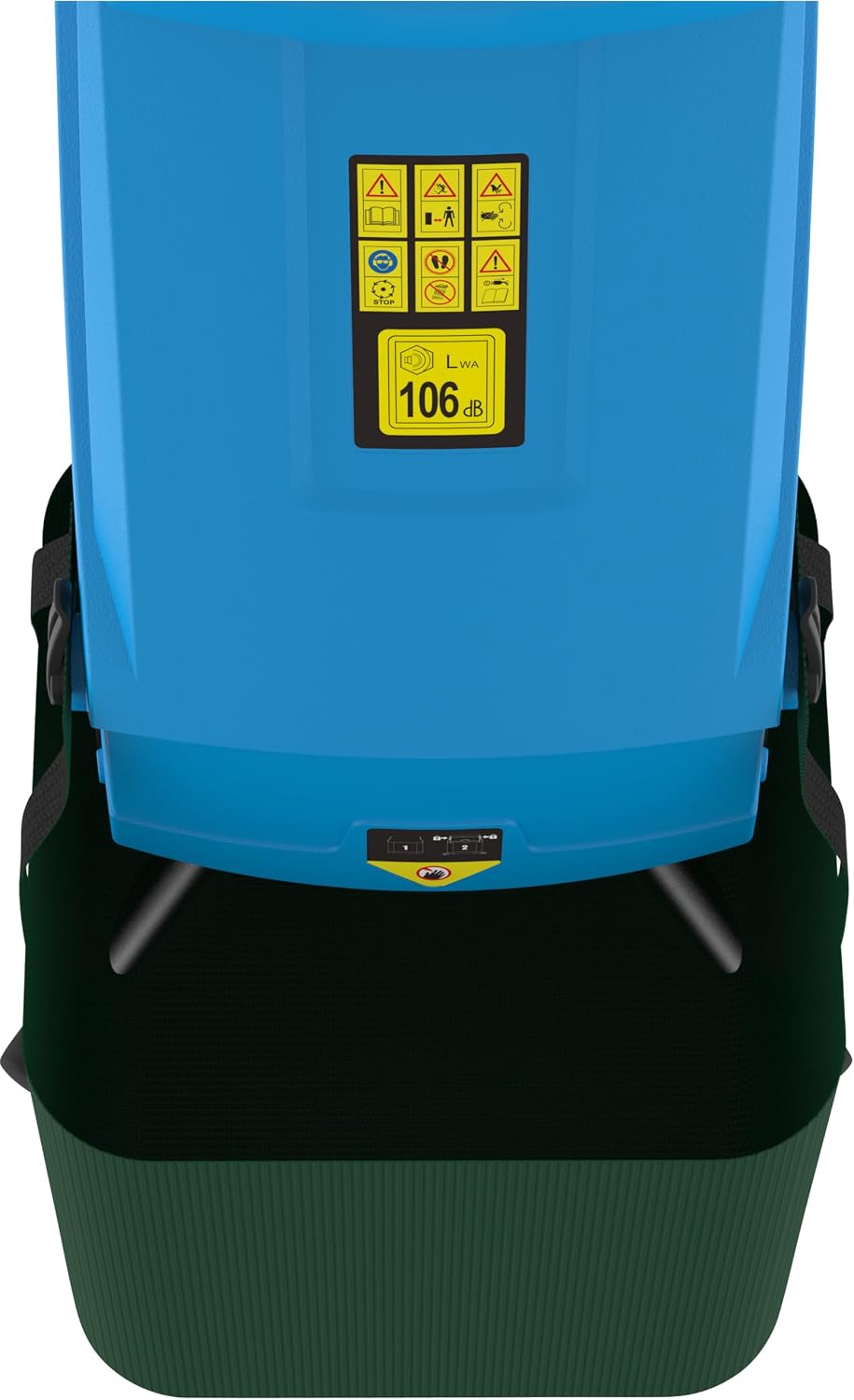 Güde Gartenhäcksler GH 2501 (2500 W, Messertechnik, wartungsarm, Selbsteinzug, Transporträder, Überlastsicherung, max. Astdicke 45 mm, inkl. Fangsack 45 L und Zuführhilfe)