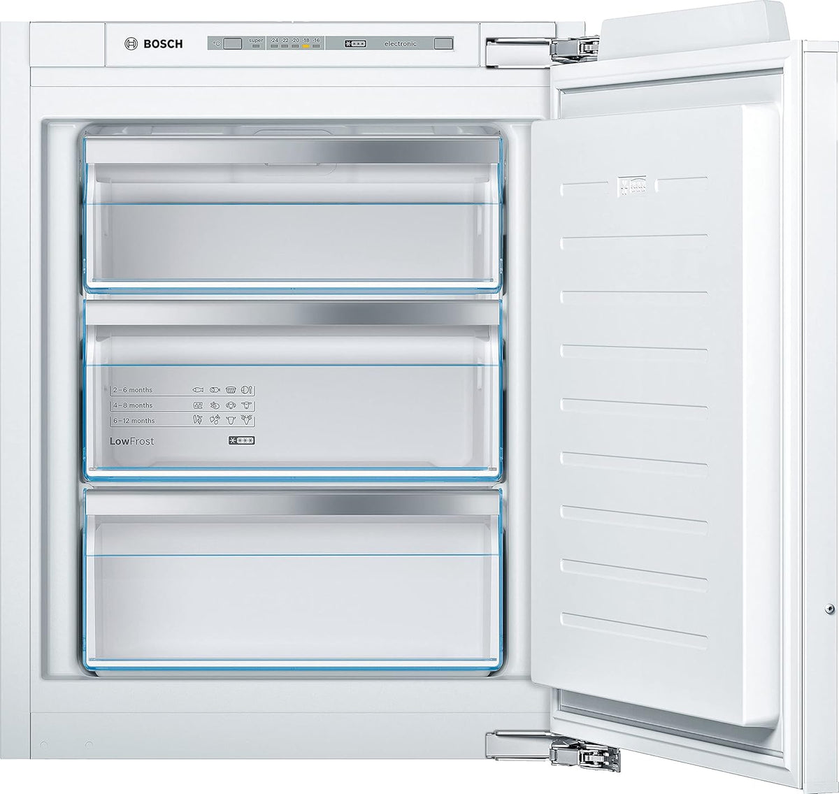 Congelador integrable Bosch GIV11ADC0 Serie 6, 95 kWh/año, 70 l, LowFrost, FreshSense, 72 x 56