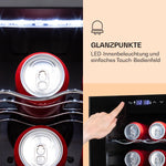 Klarstein freistehender Weinkühlschrank für 27 Fl. - Getränkekühlschrank mit 2 Kühlzonen & energieeffizientem Kompressor - ideal für Weinliebhaber, hält deine Weine kühl & frisch