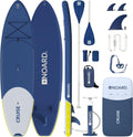 NOARD SUP Board aufblasbar Double-Layer-Dropstitch 326 cm bis 140 kg | Komplett-Set inklusive Paddel, Doppelhub-Pumpe, Rucksack, Leash und Drybag