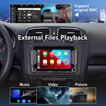 HLLECARMO Autorradio para VW Golf 5/6, pantalla táctil IPS de 7 pulgadas compatible con CarPlay y Android Auto para VW Polo 5 Jetta Passat Touran, con Bluetooth/AM/FM/SWC/USB/DSP/RDS/Mirror Link/Canbus