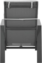 Sillón relax Garden Impressions Luxus con taburete Max, respaldo ajustable