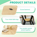 Mesa de comedor redonda TWSOUL para 2–4 personas, mesa de cocina pequeña de madera, mesa de comedor con estante, mesa para cocina, salón u oficina, diseño industrial, 80 x 75 cm