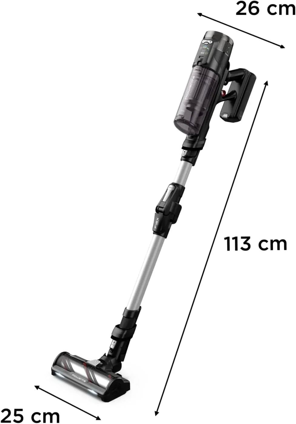 Aspiradora sin cable Rowenta X-Force Flex 13.60 antialérgica, 150 Air W, 60 min de autonomía, flexible, RH9A36WV