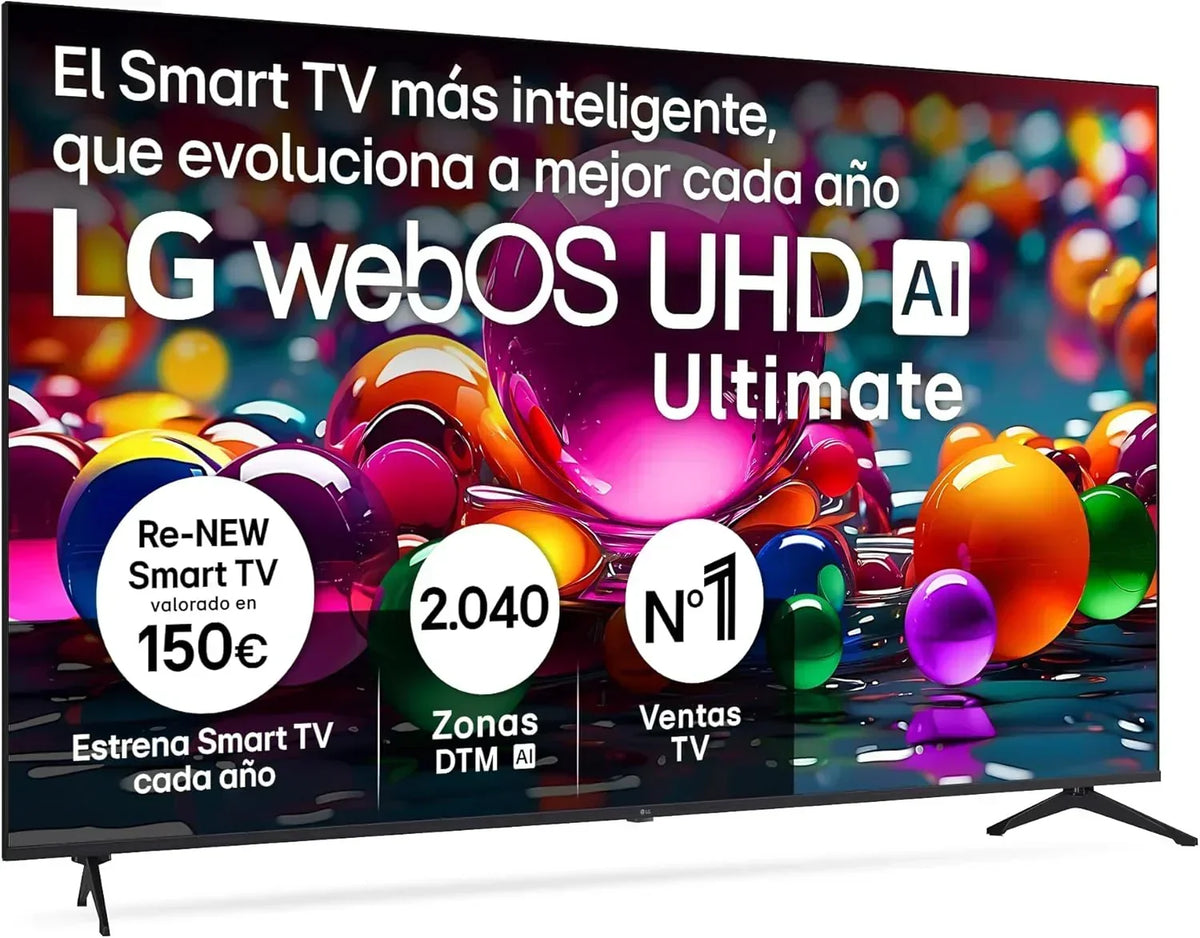 LG 43UA73006LA - TV 43", UHD 4K, WebOS 25, IA Ultimate, HDR10 Pro, Super Escalado, Dolby Digital Plus, Google Assistant, Negro