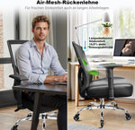 Silla de oficina MELOKEA 200KG XXL, cojín de asiento con muelles ensacados extrancho y extragrueso, ruedas de goma, soporte lumbar ajustable, bloqueo de inclinación continuo, gaming y oficina [cojín lumbar incluido]