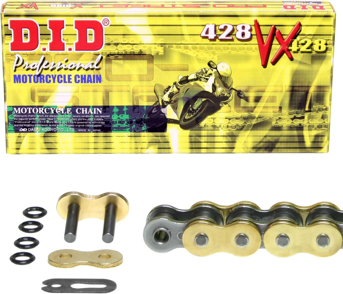 Kit de cadena D.I.D X-Ring (VX) para Yamaha DT 125 R/RE entre 1991 y 2006