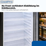 Exquisit Getränkekühlschrank 280 l mit Glastür - Gastro Kühlschrank