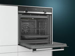 Horno eléctrico empotrable Siemens HB517ABS0 iQ500, acero inoxidable, cookControl10, precalentamiento rápido, aire caliente 3D plus, negro