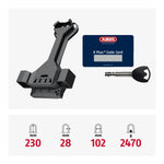 Candado en U Granit Super Extreme 2500/165HB230 para bicicleta y bicicleta eléctrica, nivel de seguridad 15, acero endurecido de 20 mm, incluye soporte