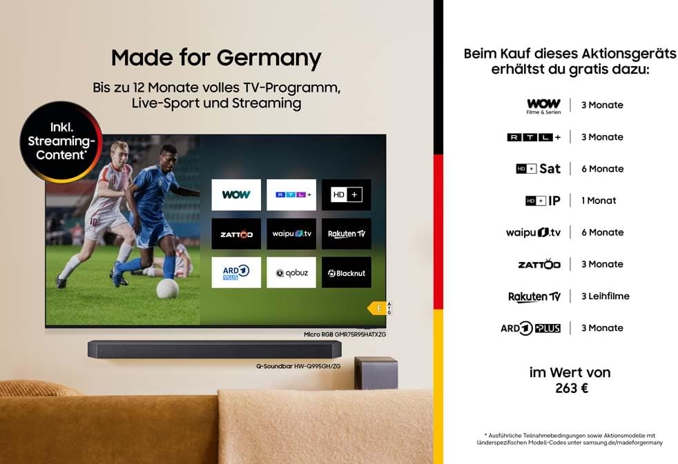 Samsung QLED Q7F2 4K 55 Zoll (138 cm) UHD Fernseher, Q4 AI Prozessor, Quantum Dot für Reale Farben, 4K Upscaling, Knox Security, Gaming Hub, Kostenlose Inhalte, Samsung Vision AI Smart TV