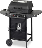 Barbacoa de gas ACTIVA Halifax Lavastein I Barbacoa de gas premium con piedras de lava y funda protectora I Quemador principal de 5,5 kW de regulación continua para una barbacoa perfecta