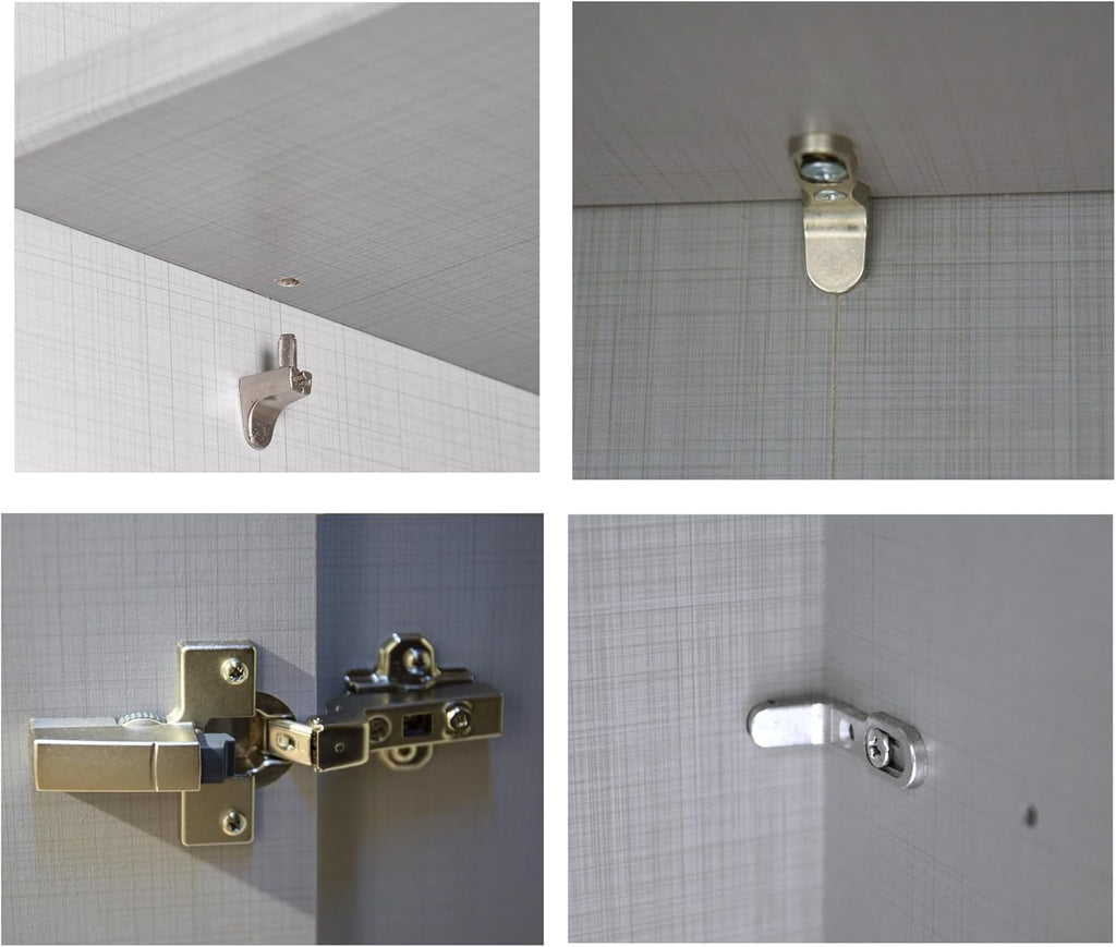 Schwebetürenschrank 3-türig B250/H216/T65 cm Weiß m. Glasfront, Spiegel, schwarzen Griffleisten, inkl. Selbsteinzug, Kleiderschrank m.Einlegeböden, Kleiderstangen, Schubladen, Wäscheeinteilung / 22033
