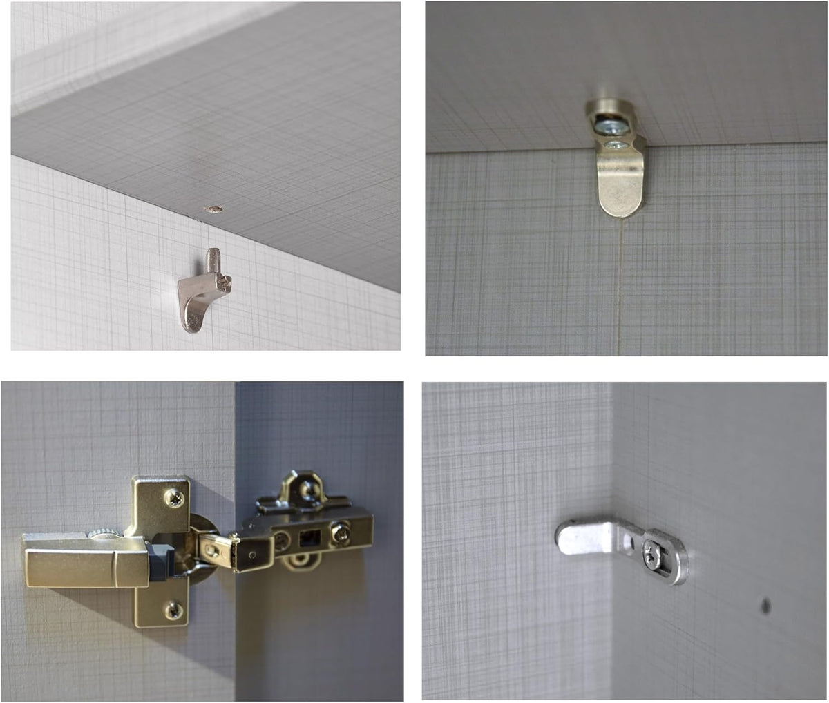 Schwebetürenschrank 3-türig B250/H216/T65 cm Weiß m. Glasfront, Spiegel, schwarzen Griffleisten, inkl. Selbsteinzug, Kleiderschrank m.Einlegeböden, Kleiderstangen, Schubladen, Wäscheeinteilung / 22033