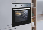 Horno empotrable CANDY FIDC X502, esmalte liso, 65 litros, multifunción, temporizador