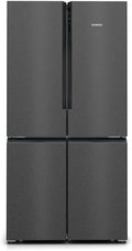 Refrigerador French Door Siemens KF96NAXEA iQ500, 183 x 91 cm, 405 L refrigeración + 200 L congelación, hyperFresh frescura prolongada, noFrost nunca más tendrá que descongelar, superCooling enfriamiento más rápido, acero inoxidable negro