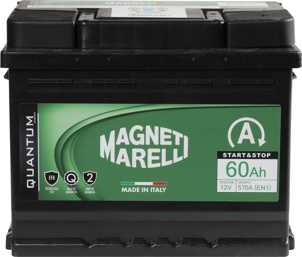 Batería de coche Quantum Energy Magneti Marelli, 60 Ah, 12 V, 520 A, start-stop