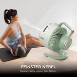 Shark FlexBreeze HydroGo Starker Ventilator mit Sprühnebel, Kühlung für drinnen & draußen, leise & langlebig, kabelgebunden & kabellos, kompakt & leicht, 5 Geschwindigkeiten, Mint FA050EUGN