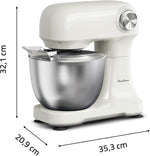 Moulinex, Bake Simple, Robot pastelero, compacto, fácil de usar, batidor de varillas, batidor y gancho amasador, QA141AF0