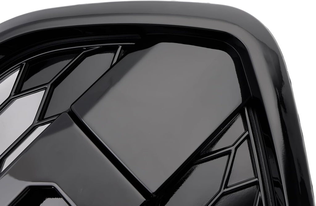 Artudatech Rejilla de parachoques delantero negro brillante compatible con Ford Transit Custom Trail 2018-2023 3LED