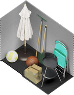 Wasabi - Caseta de resina para jardín Unit 1.4 – Ventana de luz natural - Suelo incluido - Paneles de 12 mm de espesor - Gris y blanco - Cobertizo de PVC para almacenaje exterior - 1,37 m² - Techo plano