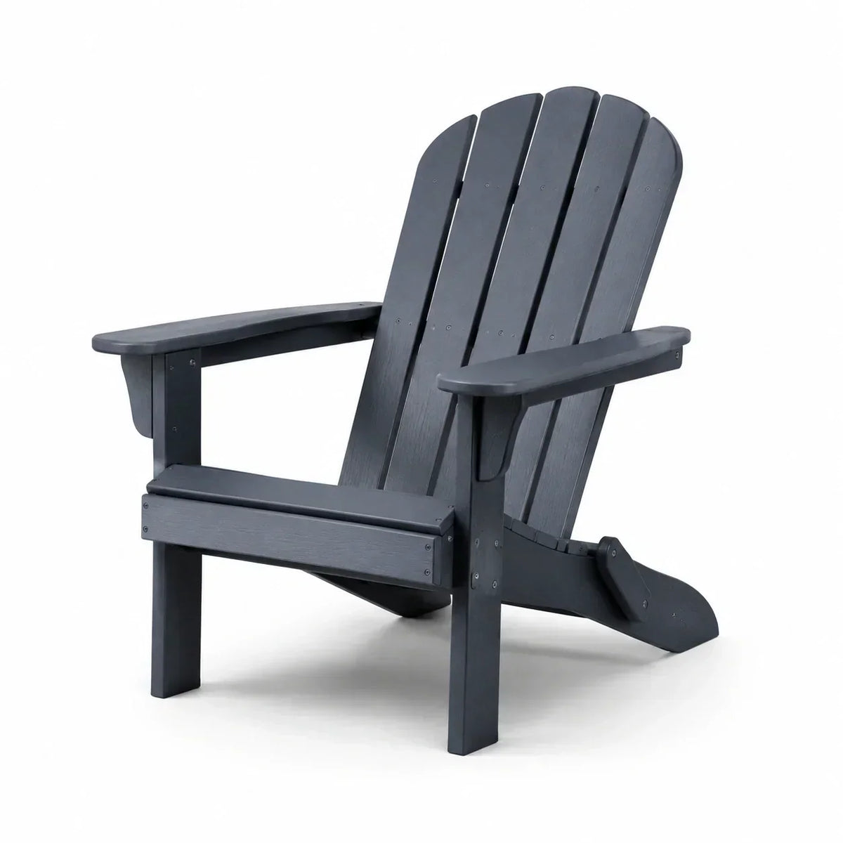 Silla Adirondack de plástico, antracita, 88 x 76 x 90 cm