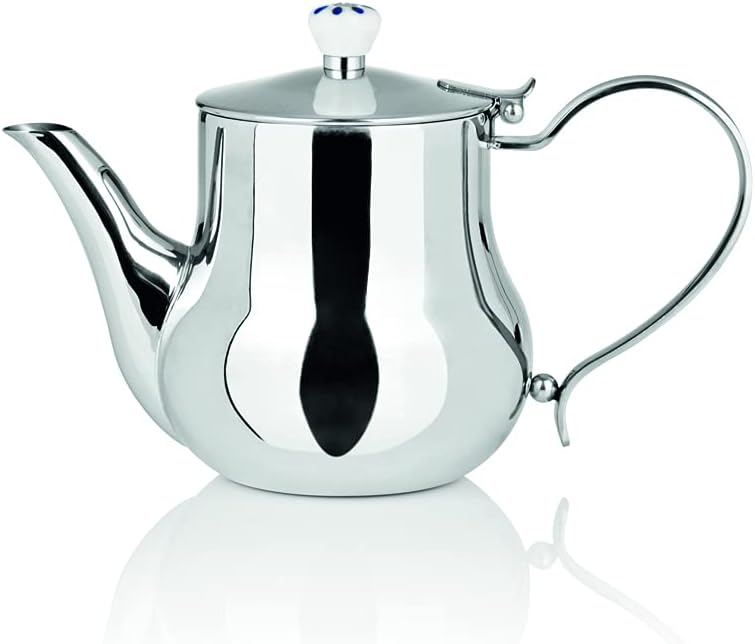 BEEM 06127 Samowar Odessa III, Edelstahl, 3 Liter, traditionelle Teezubereitung, 2 Heizspiralen, energiesparend, 53 x 34 x 25 cm, Silber