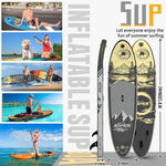 Set de tabla de SUP premium ALLPICK, tabla de paddle surf inflable, con soporte universal para cámara, accesorios completos, remo ajustable, principiantes, avanzados, 200 kg