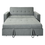 Sofá Cama De 2 Plazas Modelo Vienna Con Reposabrazos, Gris, Diseño Moderno, Práctico Y Funcional