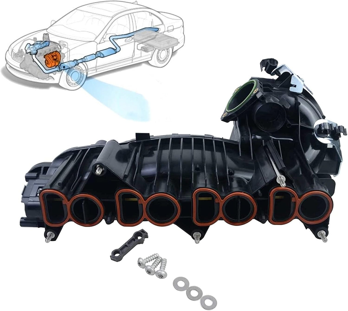 Colector de admisión Bisenya sin actuador compatible con E81 E87 E88 E82 E90 E91 E92 E93 E60 E61 X1 E84 X3 E83 N47#11618507239 11614728712