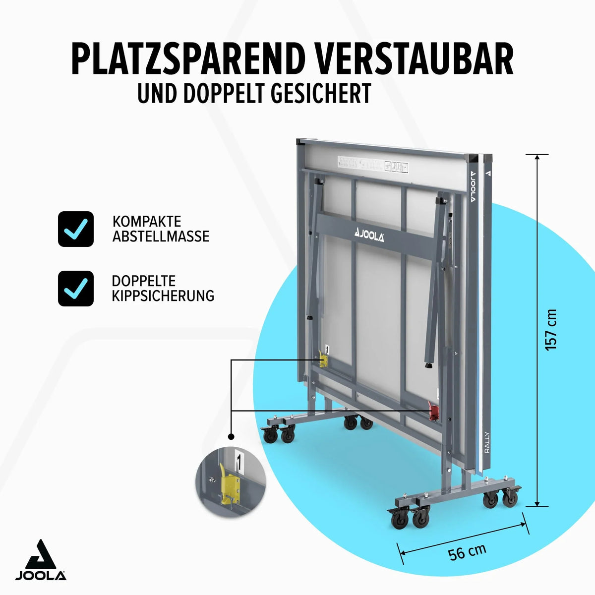 JOOLA Outdoor Profi Tischtennisplatte Aluminiumverbundoberfläche wetterfest klappbar inklusive Netz