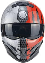Casco de moto integral Scorpion Caimcie, casco eléctrico universal para las cuatro estaciones, casco Indian Warrior, certificación DOT/ECE, M=57-58cm