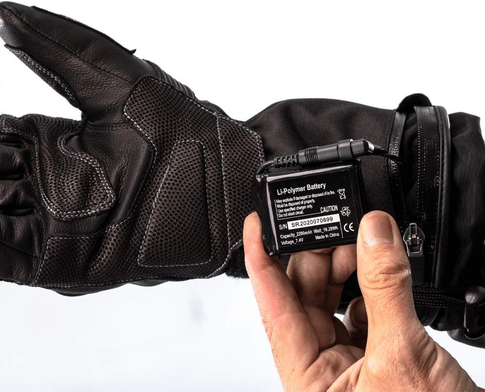Guantes de moto calefactables RST Paragon 6 WP (Negro, S)