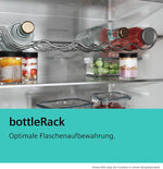 Siemens iQ500 Freistehender XXL Kühlschrank 186,2 x 59,5 cm, KS36NAICG, 402 L Kühlen, Total noFrost, hyperFresh 0°C Schubladen, LED-Beleuchtung, Nahtlose Platzierung, antiFingerprint Edelstahl